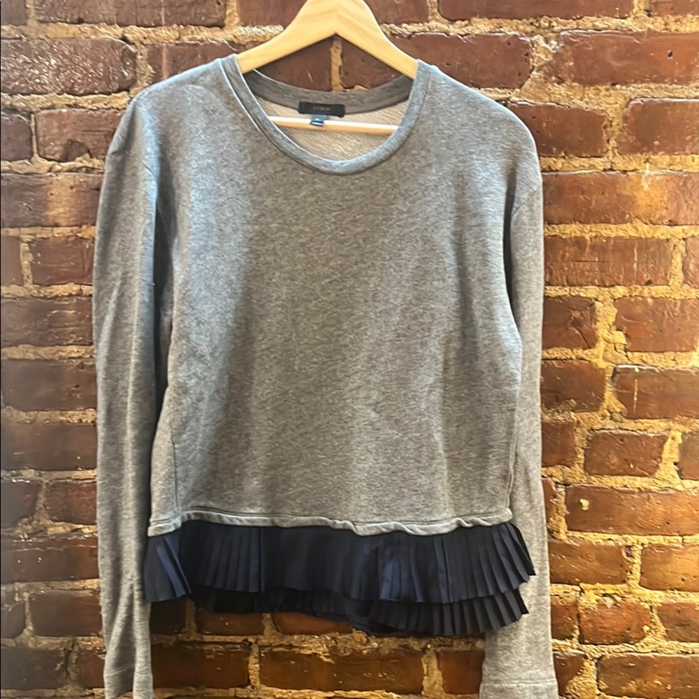 J. Crew Charcoal Long Sleeve Top